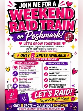 Weekend raid train slots available